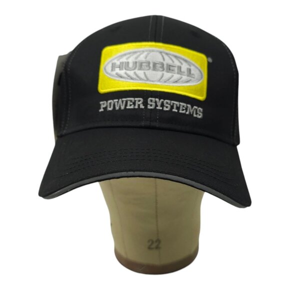Hubbell Power Systems Strapback Cap Structured Trucker Reflective Baseball Hat - Picture 9 of 13
